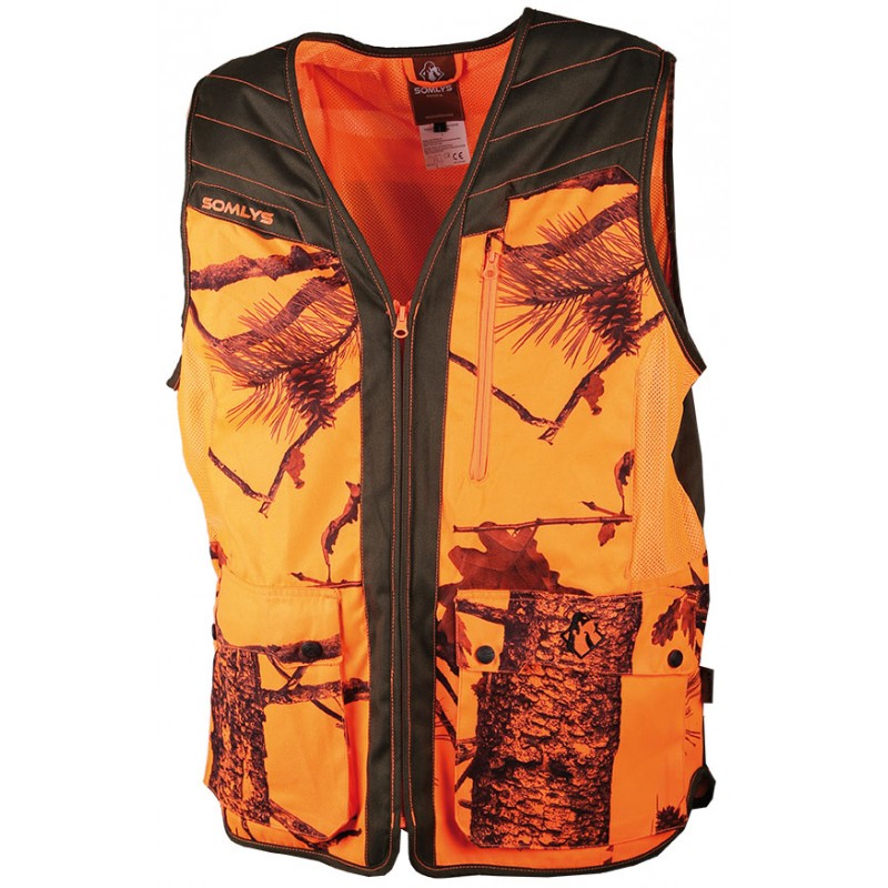 Somlys Orange Camouflage Vest